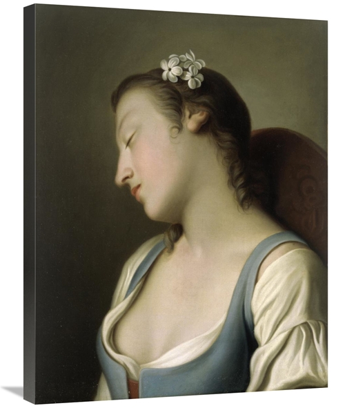 Global Gallery GCS-282768-30-142 30 in. A Young Girl Asleep in a Chair