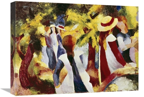 Global Gallery GCS-278319-22-142 22 in. Girls Among Trees Art Print - 