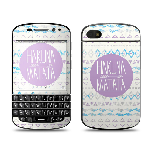 DecalGirl BQ10-HAKUNA BlackBerry Q10 Skin - Hakuna Matata