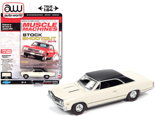 1967 Chevrolet Chevelle SS Capri Cream with Flat Black Vinyl Top