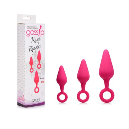 Curve Toys Gossip Rump Ringers 3-Piece Silicone Anal Training Set