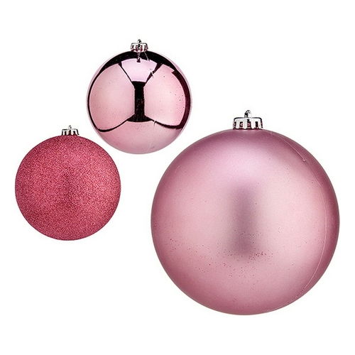 Christmas Bauble Ø 15 cm 6 Units Pink