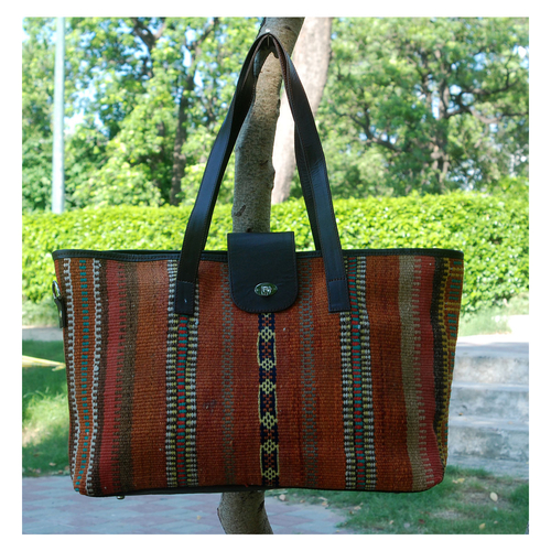 Kilim Leather Willow Grove Bag