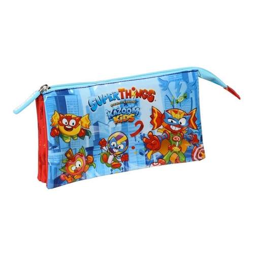 Triple Carry-all SuperThings Kazoom kids Red Light Blue (22 x 12 x 3