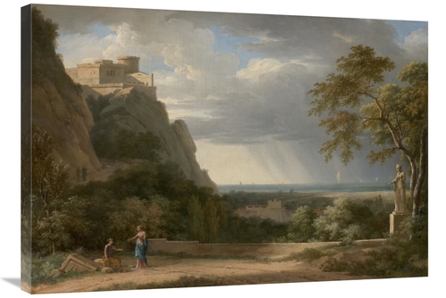 Global Gallery GCS-459985-36-142 36 in. Classical Landscape with Figur