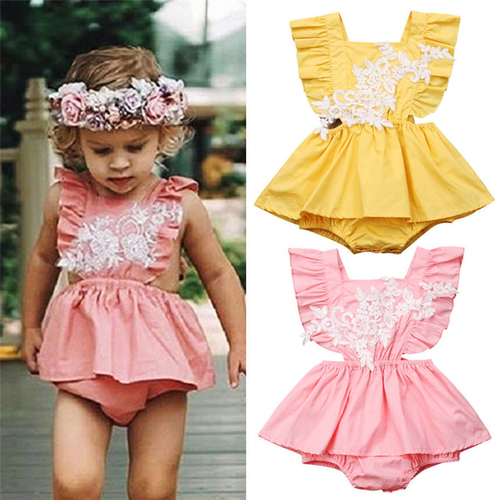 Pretty Toddler Summer Clothes Baby Girl Lace