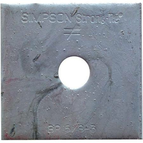 Simpson 5607080 0.62 in. Bearing Plate HDG, Galvanized Steel