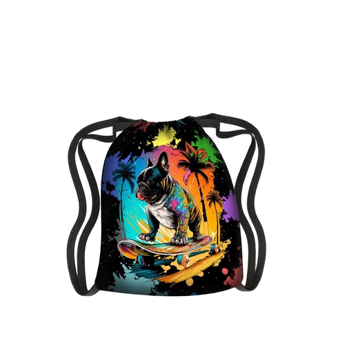 Main Born To Ride Backpack In Canvas Fun Sack Line Bertoni image