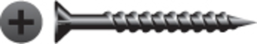 Strong-Point 948NB 9 x 3 in. Phillips Flat Head Screw with Nibs Partic