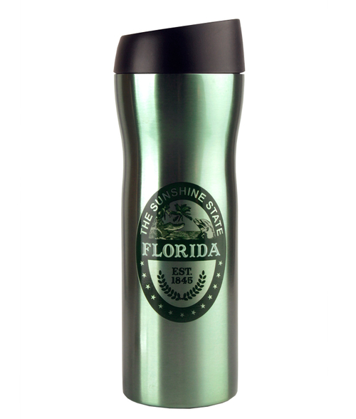 Americaware TVFLA1GR 18 oz Florida Vacuum Tumbler - Green