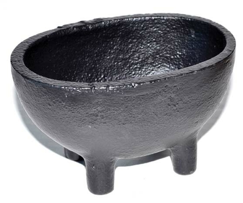 Azure Green ICBR68 2.5 in. Oval Cast Iron Cauldron