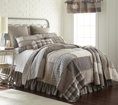 American Heritage Textiles Z83846 90 x 90 in. Smoky Cobblestone 3 Piec