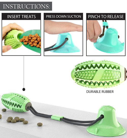 Pet Life 'Grip N' Play' Treat Dispensing Football Shaped Suction Cup