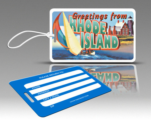 Insight Design 770741 TagCrazy Luggage Tags- Rhode Island- Set of Thre