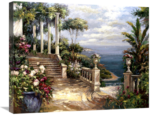 Global Gallery GCS-132400-2228-142 22 x 28 in. Classic Terrace VIew Ar