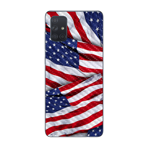 MightySkins CF-SAGA51-Patriot Carbon Fiber Skin for Samsung Galaxy A51