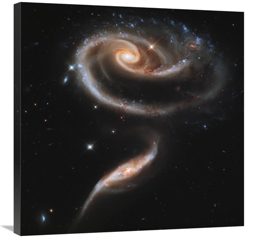 Global Gallery GCS-393596-3030-142 30 x 30 in. Interacting Galaxies Ar