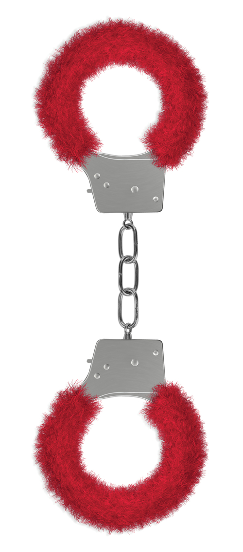 Beginner's Furry Handcuffs - Red