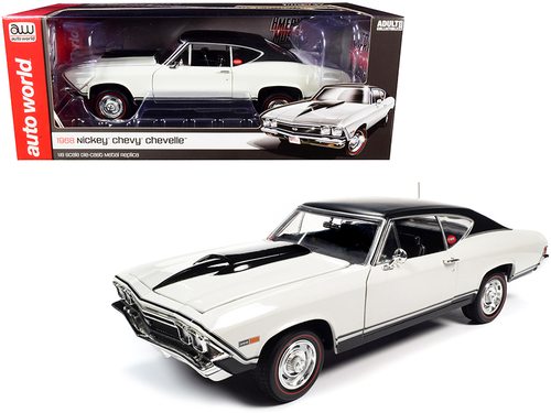 1968 Chevrolet Nickey Chevelle SS Hardtop Ermine White with Black Top