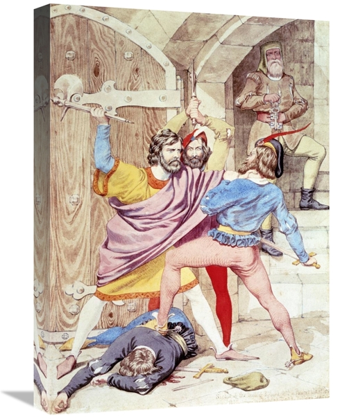 Global Gallery GCS-267907-22-142 22 in. The Death of Richard II Art Pr