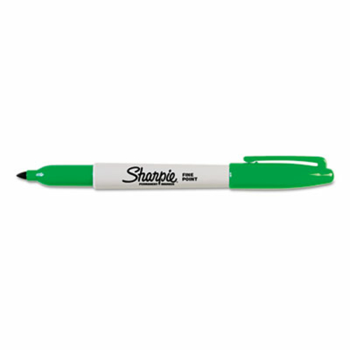 Sanford Ink 30004 Permanent Marker- Fine Point- Green- Dozen