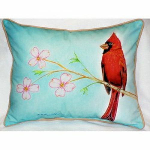 Betsy Drake ZP470 Dicks Cardinal Throw Pillow- 20 x 24 in.