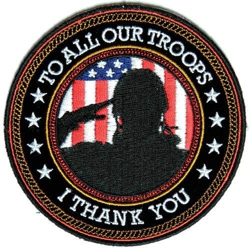 3 Inch Cloth  Patch I Thank You To All Our Troops