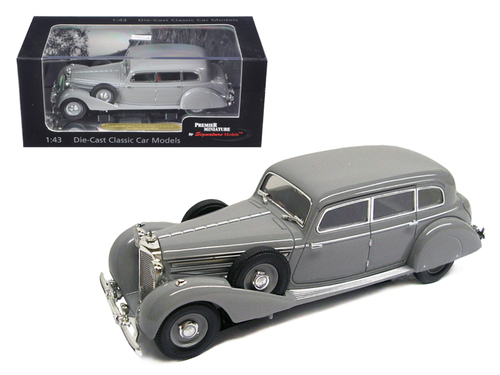 1938 Mercedes 770K Sedan Grey 1/43 Diecast Car Model by Signature