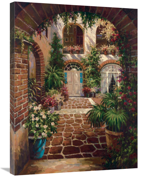 Global Gallery GCS-123255-2432-142 24 x 32 in. Courtyard Vista Art Pri