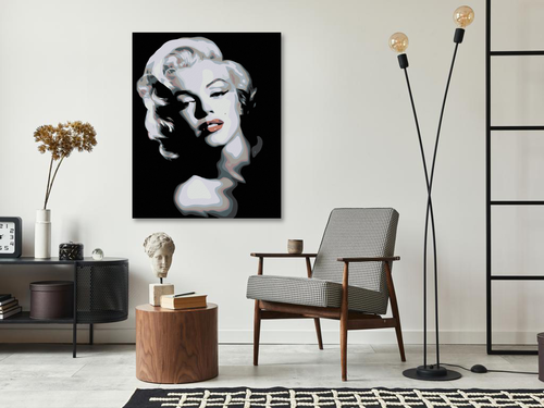 Paint by Numbers - BLACK AND WHITE MARILYN MONROE