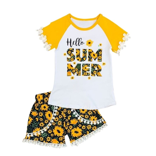 Kids Girls Clothing Sets Summer New Style Brand