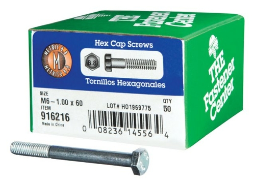 Hillman 916216 M6 x 60 Metric Grade 8.8 Hex Head Cap Screw