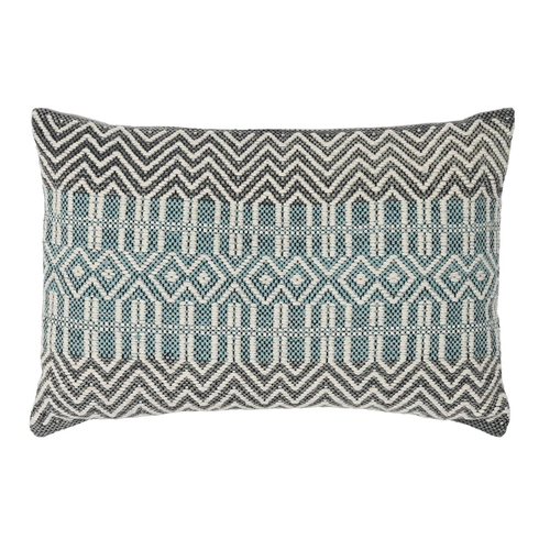 Cushion DKD Home Decor 60 x 15 x 40 cm Stripes Blue White Green