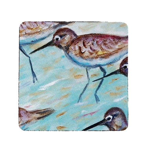 Betsy Drake CT269 Sandpipers Coaster - Set of 4