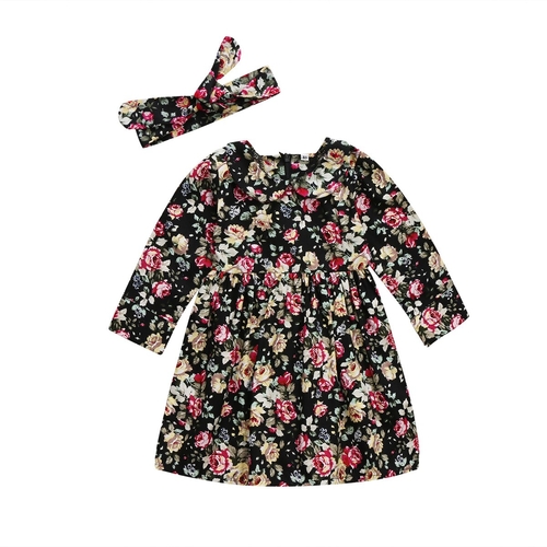2018 Toddler Infant Baby Girls Long Sleeve Floral