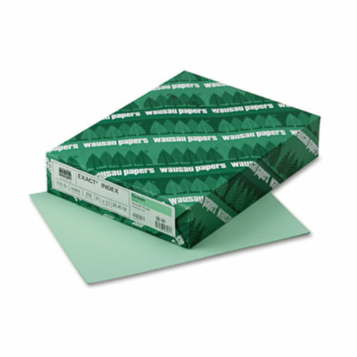 Wausau Paper 49561 Exact Index Card Stock  110 lbs.  8.5 x 11  Green  