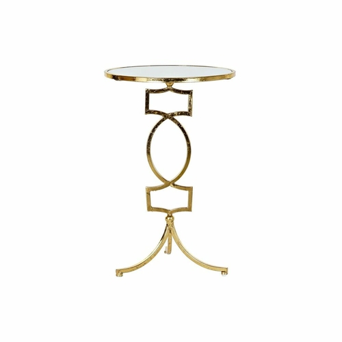 Side table DKD Home Decor Mirror Golden Metal (41 x 41 x 64 cm)