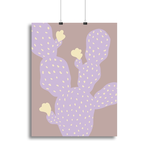 Lilac Cactus Canvas Print or Poster