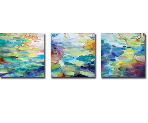 Artistic Home Gallery 1616T743EG Ornamental Pond 1, 2 & 3 by Helen