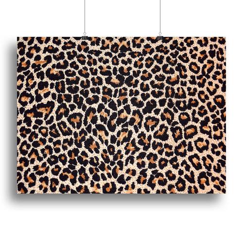 Abstract texture of leopard Canvas Print or Poster