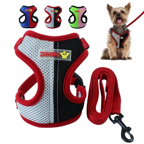 Nylon Dog Harness and Leash Set Small Dog Harness