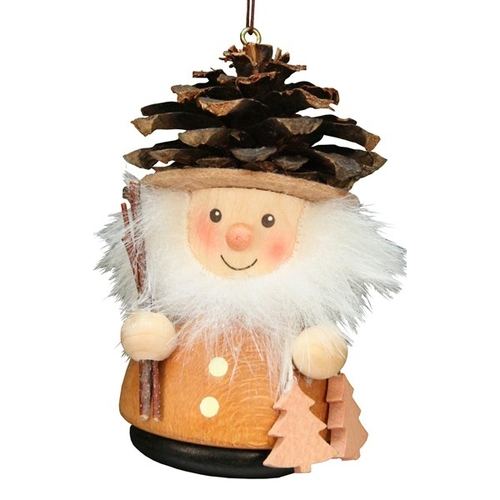 ULBR 15-0213 Christian Ulbricht Ornament - Pinecone Man, Natural