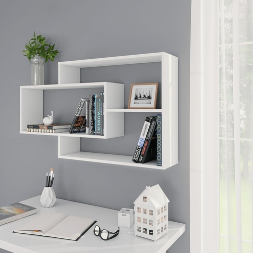 Wall Shelves White 40.9"x7.9"x23.6" Chipboard