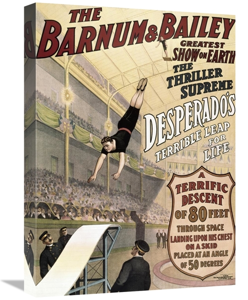 Global Gallery GCS-280675-22-142 22 in. Barnum & Bailey - Desperados T