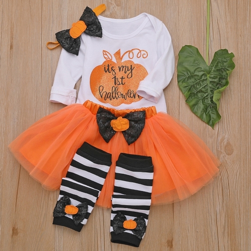 Newborn Baby Girl Romper Bow Tutu Skirt Leg