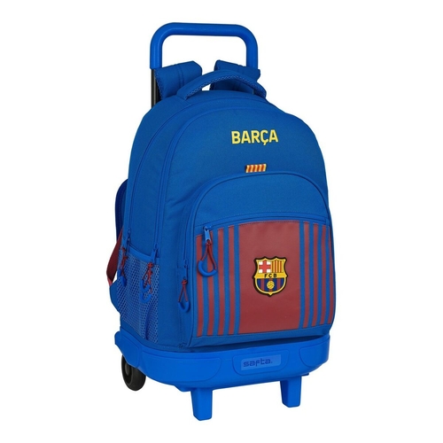 School Rucksack with Wheels F.C. Barcelona M918 33 x 45 x 22 cm Maroon