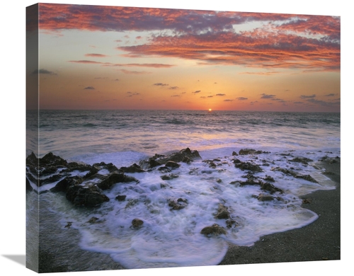 Global Gallery GCS-396581-22-142 22 in. Coast at Sunset, Blowing R