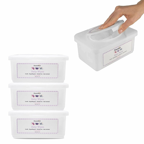 Dukal Baby Cleaning Tissue. Pack of 960 Pre-Moistened Wipies. Baby