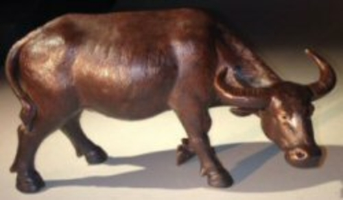 Glazed Figurine - Standing Buffalo Large