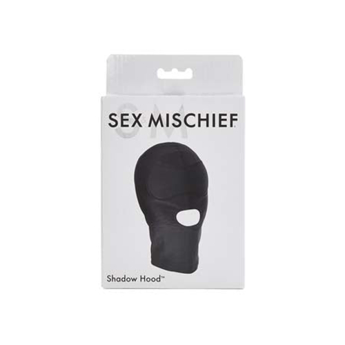 Sportsheets Sex & Mischief Shadow Hood Full-Head Mask with Open Mouth 